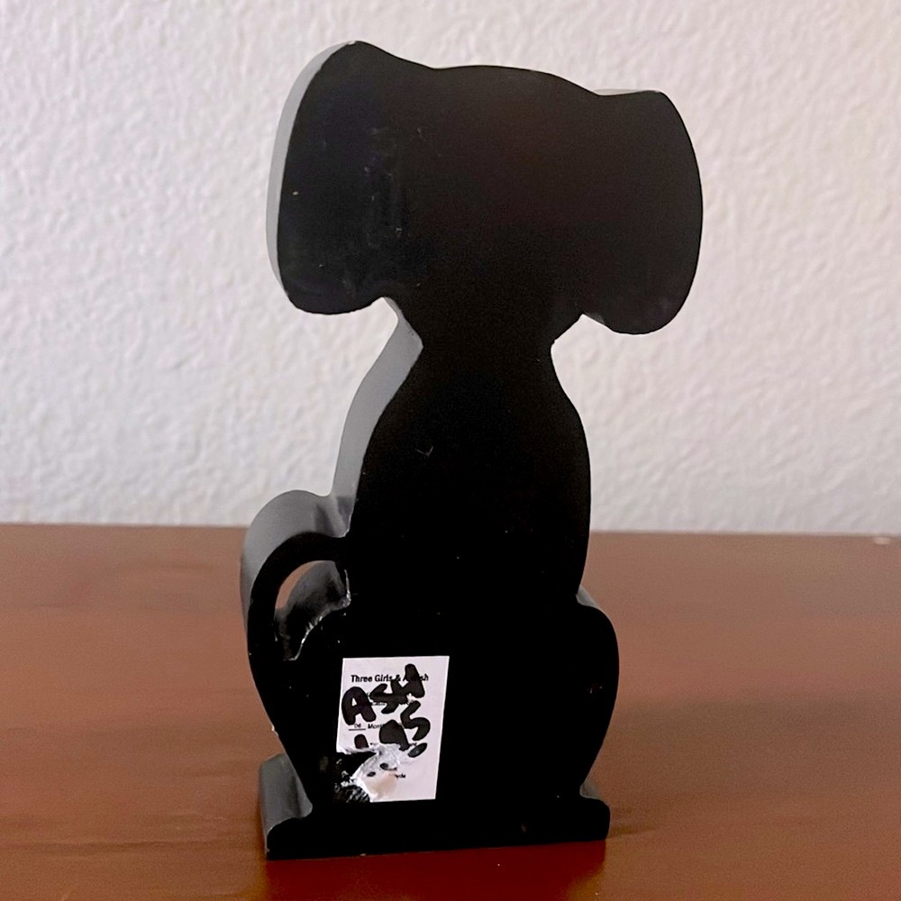 ♥️🎃Day of the Dead Dog Figurine Painted Wood Statue Halloween Decoration🎃♥️ - Picture 4 of 5